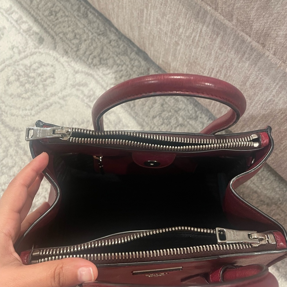 Prada Burgundy Leather Satchel - Picture 8 of 10